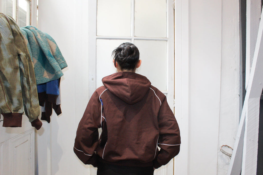 Poleron Raglan 001 Oversize Fit Unisex - Cafe Moro