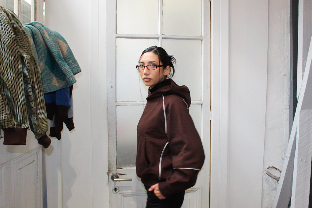 Poleron Raglan 001 Oversize Fit Unisex - Cafe Moro