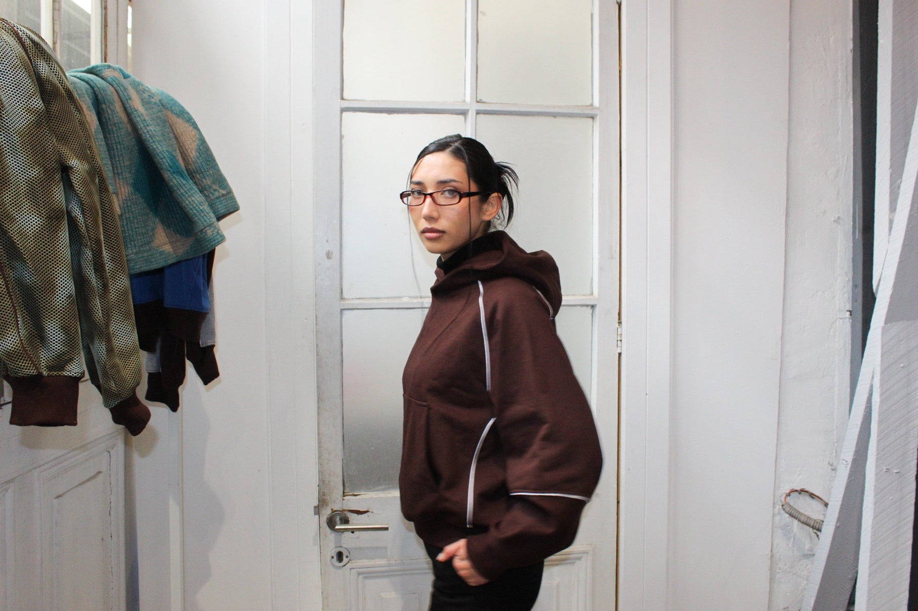 Poleron Raglan 001 Oversize Fit Unisex - Cafe Moro