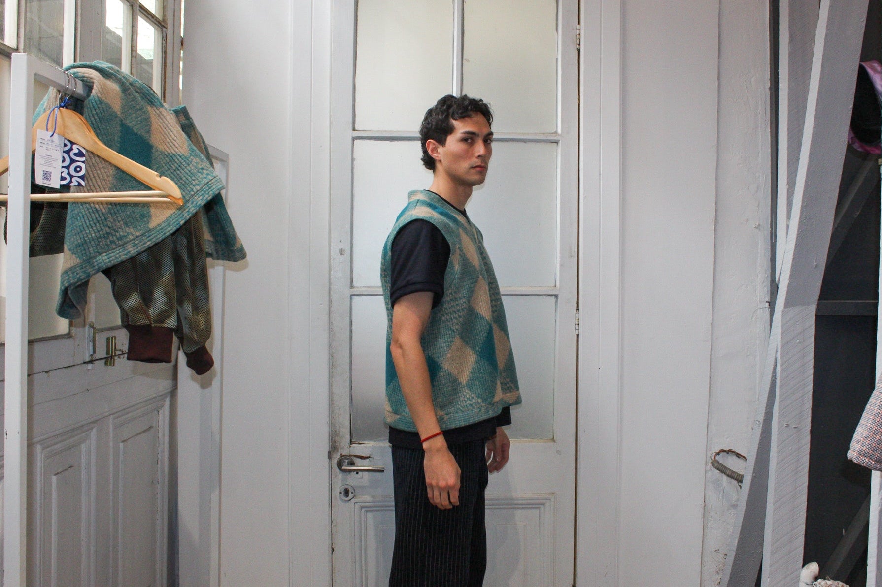 Vest Rombos Oversize Fit - Modelo Único