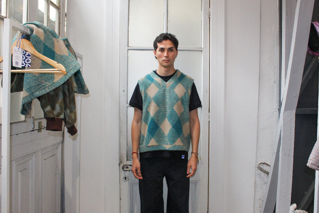 Vest Rombos Oversize Fit - Modelo Único