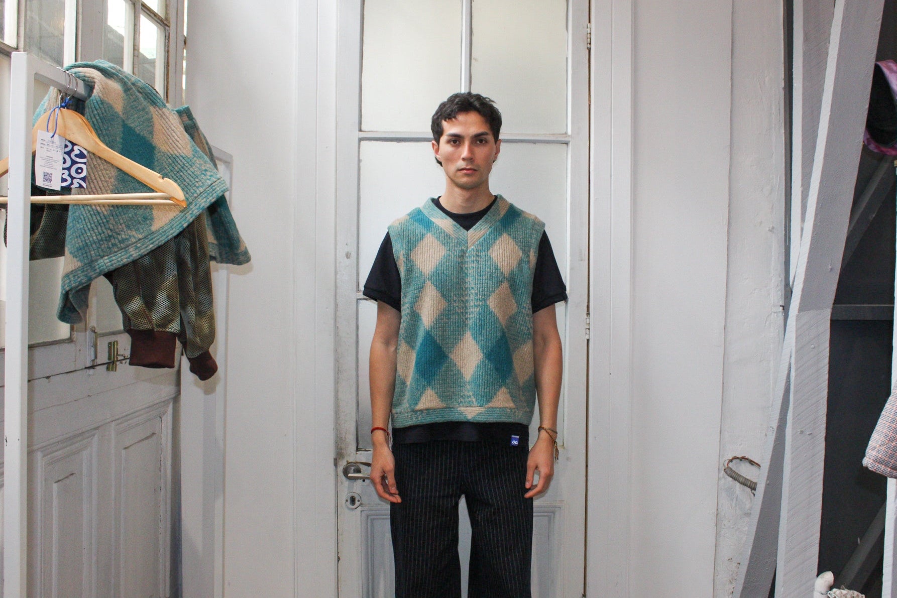Vest Rombos Oversize Fit - Modelo Único