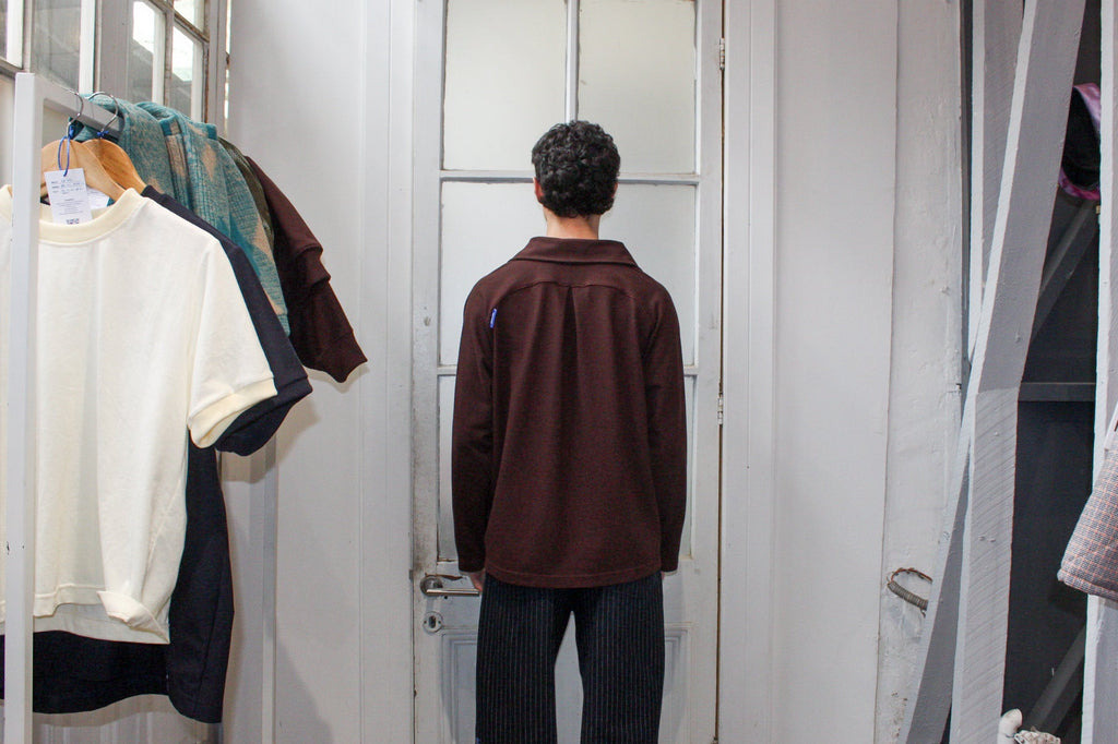 Polo Manga Larga Regular Fit Unisex - Café Moro