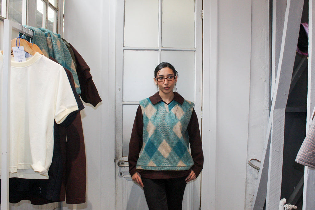 Vest Rombos Oversize Fit - Modelo Único