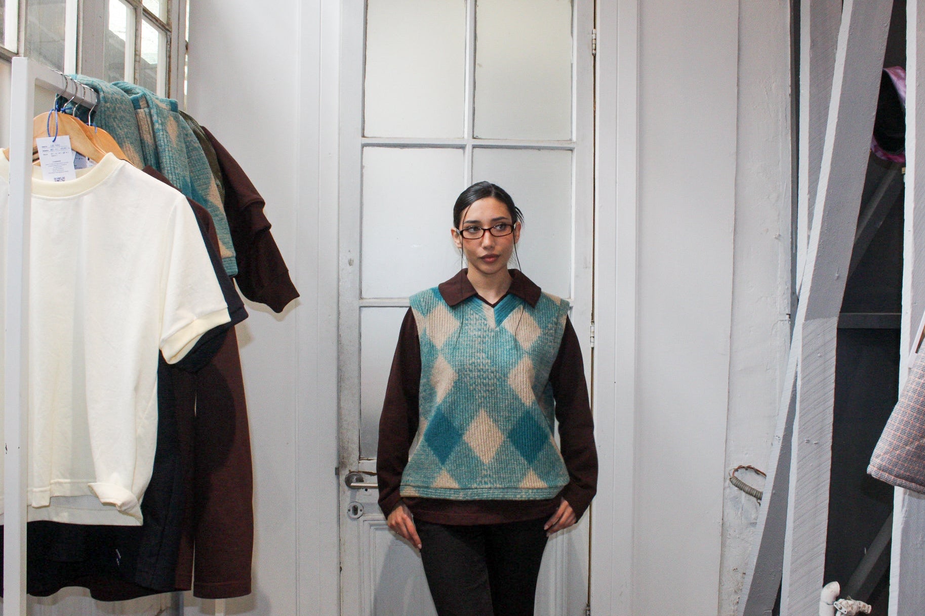 Vest Rombos Oversize Fit - Modelo Único