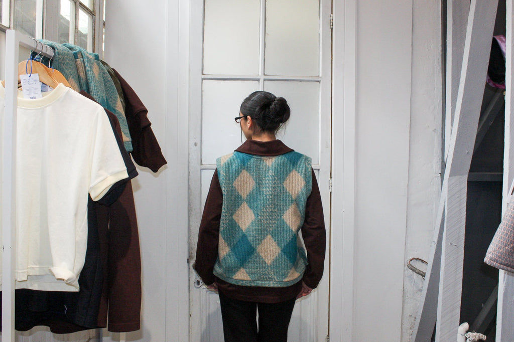 Vest Rombos Oversize Fit - Modelo Único