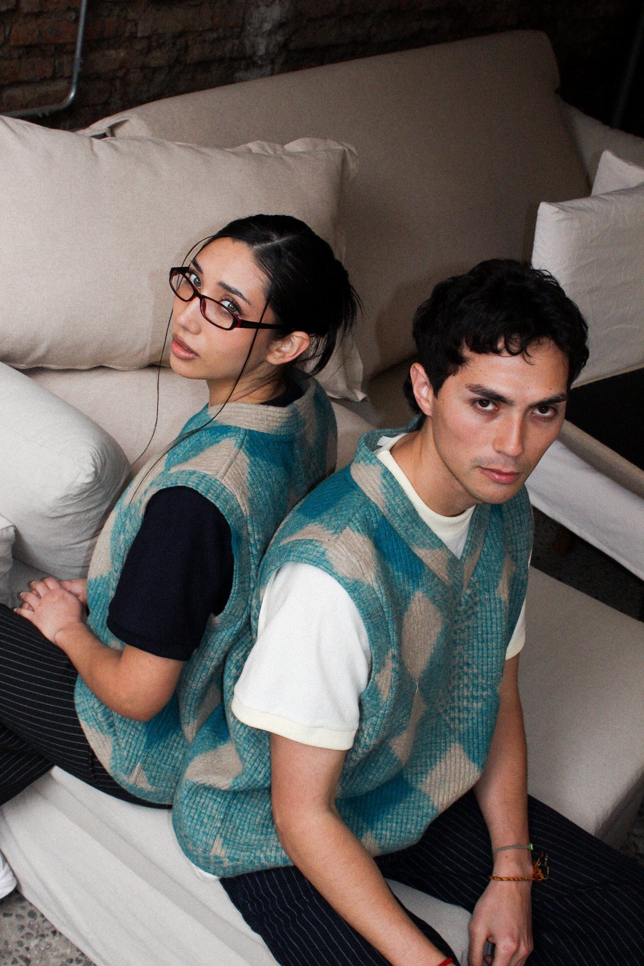 Vest Rombos Oversize Fit - Modelo Único